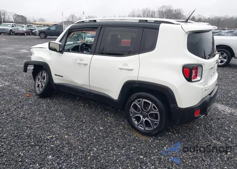 2017 Jeep Renegade Limited 4X4 from USA, damaged, VIN ZACCJBDB8HPE54469